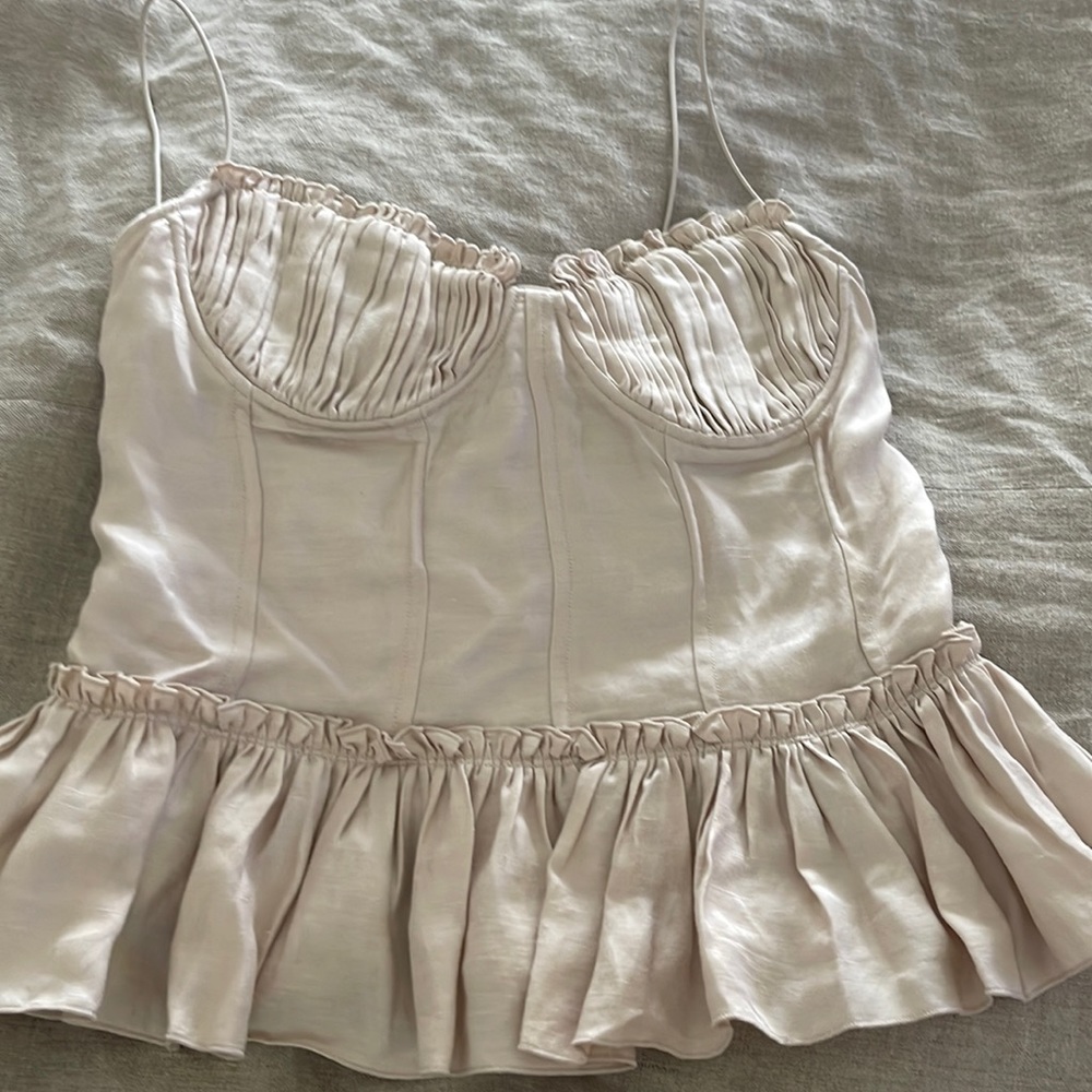 Brock x HM peplum top